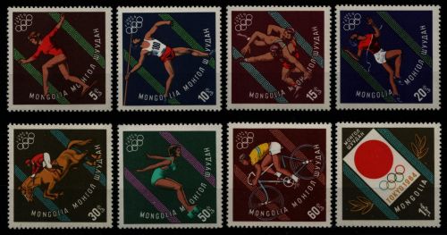 Mongolei 1964 - Mi-Nr. 356-363 ** - MNH - Olympia Tokio