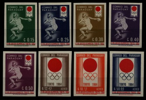 Paraguay 1964 - Mi-Nr. 1273-1280 ** - MNH - Olympia Tokio