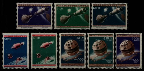 Paraguay 1964 - Mi-Nr. 1295-1302 ** - MNH - Raumfahrt - Olympia