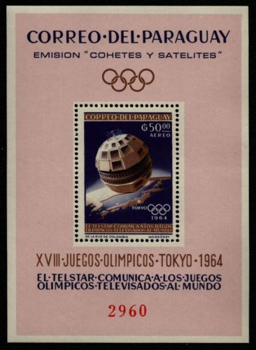 Paraguay 1964 - Mi-Nr. Block 54 ** - MNH - Raumfahrt - Olympia