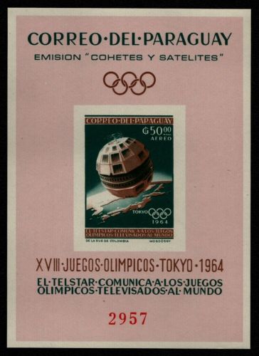 Paraguay 1964 - Mi-Nr. Block 55 ** - MNH - Raumfahrt - Olympia