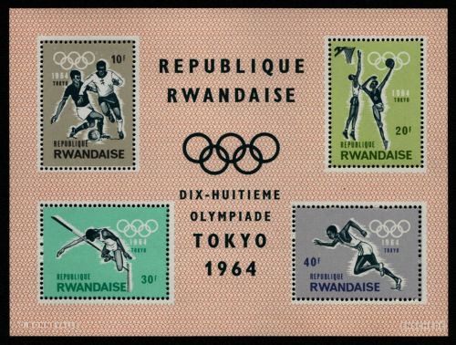 Ruanda 1964 - Mi-Nr. Block 2 A ** - MNH - Olympia Tokio
