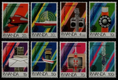 Ruanda 1984 - Mi-Nr. 1259-1266 ** - MNH - Weltkommunikationsjahr