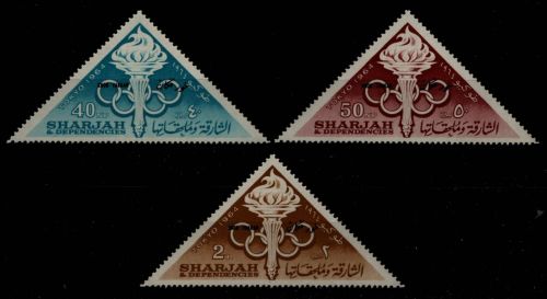 Sharjah - Khor Fakkan 1965 - Mi-Nr. 15-17 A ** - MNH - Olympia Tokio