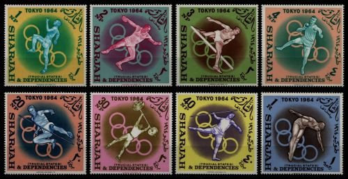 Sharjah 1964 - Mi-Nr. 61-68 A ** - MNH - Olympia Tokio