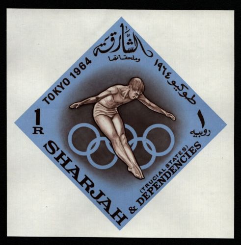 Sharjah 1964 - Mi-Nr. Block 5 ** - MNH - Olympia Tokio