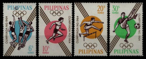 Philippinen 1964 - Mi-Nr. 762-765 A ** - MNH - Olympia Tokio