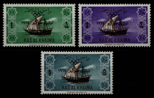 Ras al Khaima 1965 - Mi-Nr. 21-23 ** - MNH - Olympia Tokio