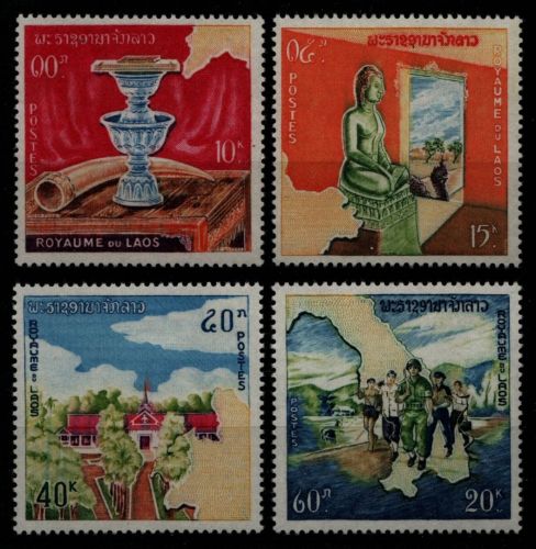 Laos 1964 - Mi-Nr. 139-142 ** - MNH - Monarchie