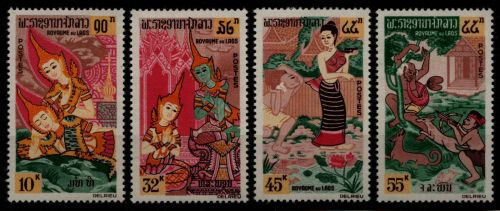 Laos 1964 - Mi-Nr. 143-146 A ** - MNH - Buddhistisches Fest