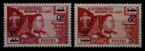 Laos 1965 - Mi-Nr. 163-164 ** - MNH - Freimarken - Neuer Wert