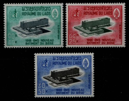 Laos 1966 - Mi-Nr. 182-184 ** - MNH - WHO