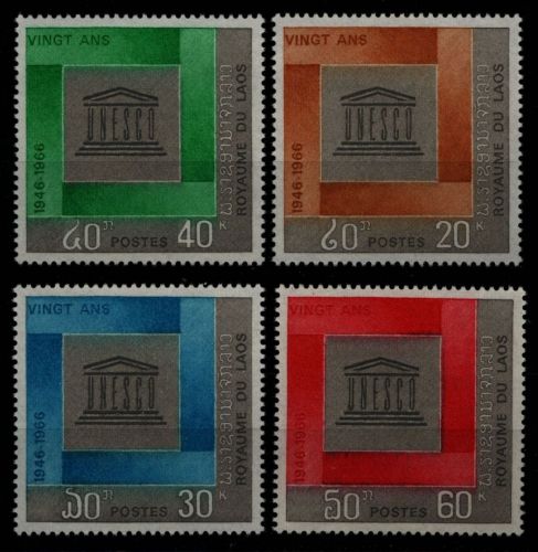 Laos 1966 - Mi-Nr. 189-192 ** - MNH - 20 Jahre UNESCO