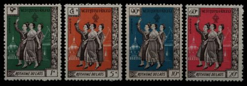 Laos - Pathet-Lao 1961 - Mi-Nr. 5-8 ** - MNH - Einheit