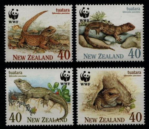 Neuseeland 1991 - Mi-Nr. 1160-1163 ** - MNH - Brückenechse