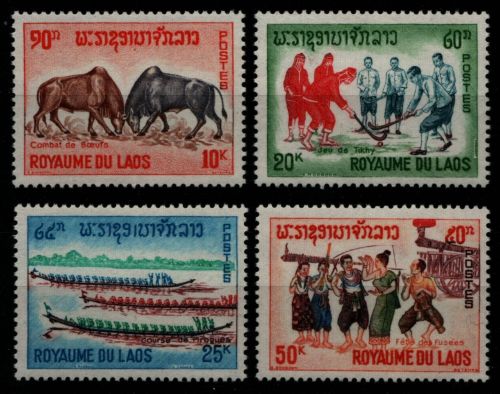 Laos 1965 - Mi-Nr. 174-177 ** - MNH - Volksbräuche