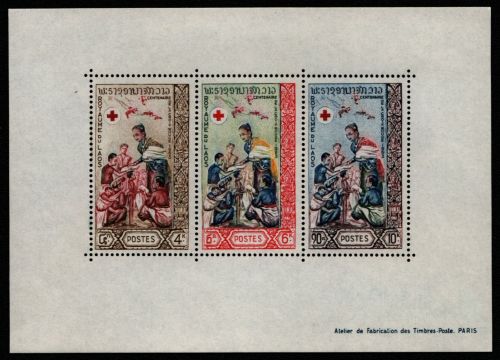 Laos 1963 - Mi-Nr. Block 32 ** - MNH - Rotes Kreuz / Red cross