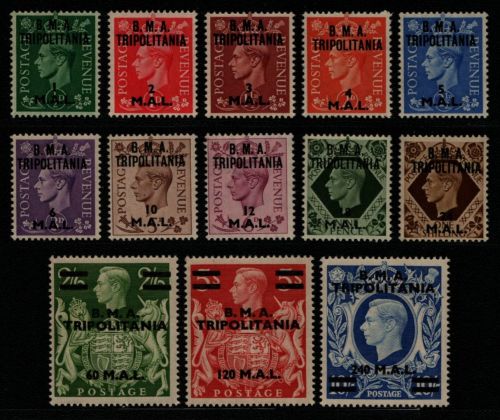 Italienisch Tripolitanien - Britische Militärpost 1950 - Mi-Nr. 14-26 ** - MNH