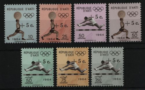 Haiti 1965 - Mi-Nr. 805-811 a I ** - MNH - Olympia Tokio