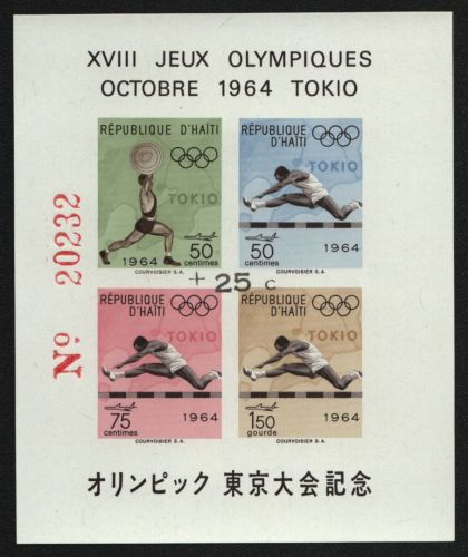 Haiti 1964 - Mi-Nr. Block 30 a II ** - MNH - Olympia Tokio