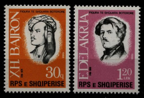 Albanien 1988 - Mi-Nr. 2354-2355 ** - MNH - Persönlichkeiten