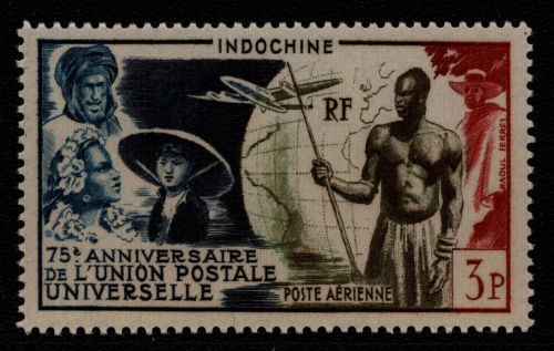 Franz. Indochina 1949 - Mi-Nr. 360 ** - MNH - 75 Jahre UPU