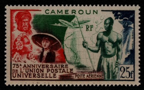 Kamerun 1949 - Mi-Nr. 300 ** - MNH - 75 Jahre UPU