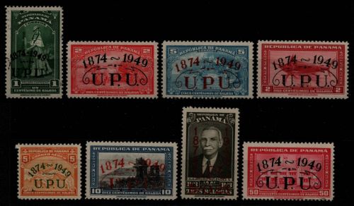 Panama 1949 - Mi-Nr. 381-388 ** - MNH - 75 Jahre UPU