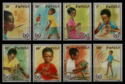 Ruanda 1981 - Mi-Nr. 1143-1150 ** - MNH - Jahr der Behinderten
