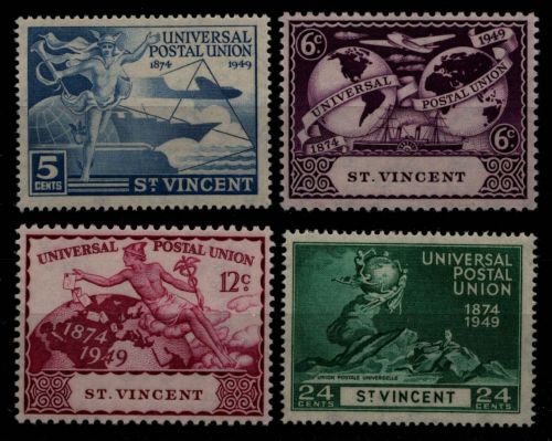 St. Vincent 1949 - Mi-Nr. 157-160 ** - MNH - 75 Jahre UPU
