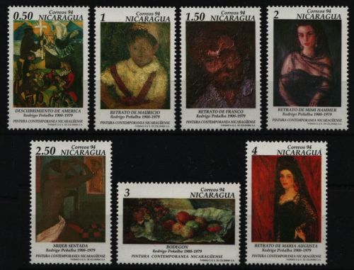 Nicaragua 1994 - Mi-Nr. 3448-3454 ** - MNH - Gemälde / Paintings