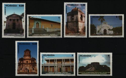 Nicaragua 1994 - Mi-Nr. 3484-3490 ** - MNH - Bauwerke