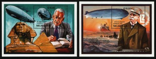 Nicaragua 1994 - Mi-Nr. Block 212-213 ** - MNH - Zeppelin
