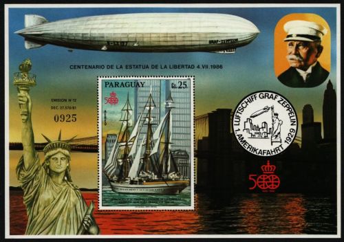 Paraguay 1986 - Mi-Nr. Block 434 ** - MNH - Schiffe / Ships