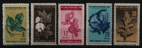 Türkei 1950 - Mi-Nr. 1254-1258 ** - MNH - Pflanzen / Plants