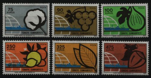 Türkei 1973 - Mi-Nr. 2311-2316 ** - MNH - Früchte / Fruits
