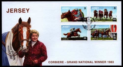 Jersey 2013 - Mi-Nr. 1724-1727 ** - MNH - FDC - Pferde / Horses
