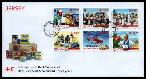 Jersey 2013 - Mi-Nr. 1729-1734 ** - MNH - FDC - Rotes Kreuz / Red Cross
