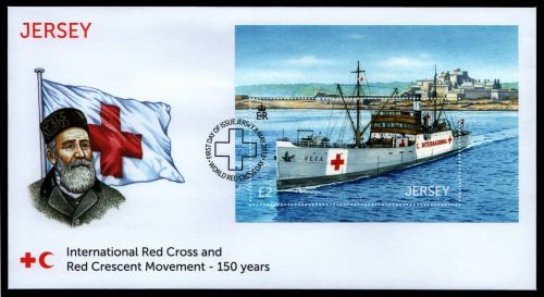 Jersey 2013 - Mi-Nr. Block 106 ** - MNH - FDC - Rotes Kreuz / Red Cross