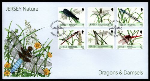 Jersey 2013 - Mi-Nr. 1745-1750 ** - MNH - FDC - Libellen / Dragonflies