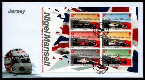 Jersey 2013 - Mi-Nr. Block 110 ** - MNH - FDC - Nigel Mansell