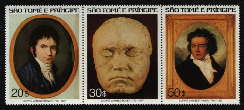 São Tomé & Príncipe 1977 - Mi-Nr. 460-462 ** - MNH - Beethoven