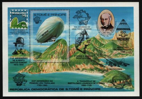 São Tomé & Príncipe 1983 - Mi-Nr. Block 126 ** - MNH - Luftfahrt / Aviation
