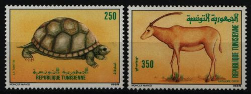 Tunesien 1989 - Mi-Nr. 1194-1195 ** - MNH - Wildtiere / Wild animals