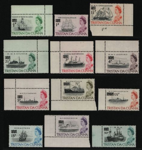 Tristan da Cunha 1971 - Mi-Nr. 141-152 ** - MNH - Schiffe / Ships (I)