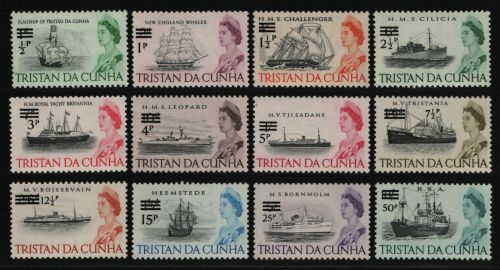 Tristan da Cunha 1971 - Mi-Nr. 141-152 ** - MNH - Schiffe / Ships (II)
