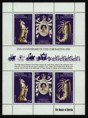 Tristan da Cunha 1978 - Mi-Nr. 238-240 ** - MNH - KLB - 25. Jahrestag Krönung