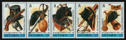 Ascension 1990 - Mi-Nr. 516-520 ** - MNH - Royal Navy