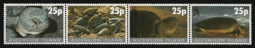 Ascension 2000 - Mi-Nr. 815-818 ** - MNH - aus Block - Schildkröten / Turtles
