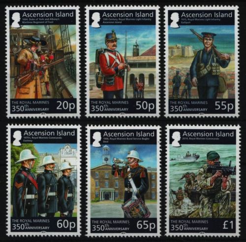 Ascension 2014 - Mi-Nr. 1254-1259 ** - MNH - Royal Marines